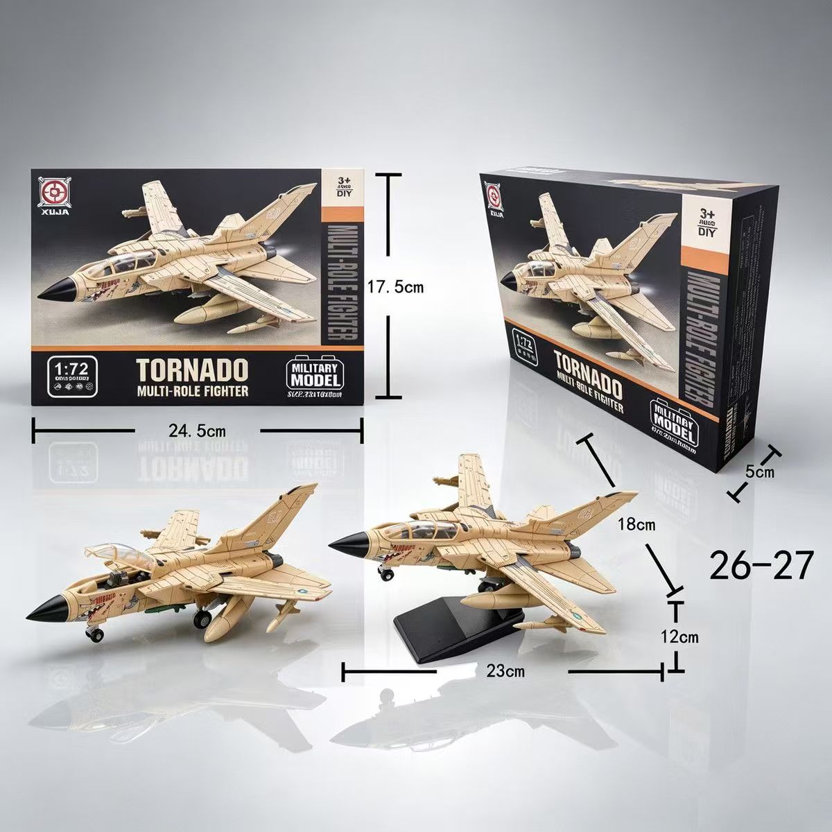 Model Airplane Plastic - New 1:72 Scale ABS Tornado Multi-Role