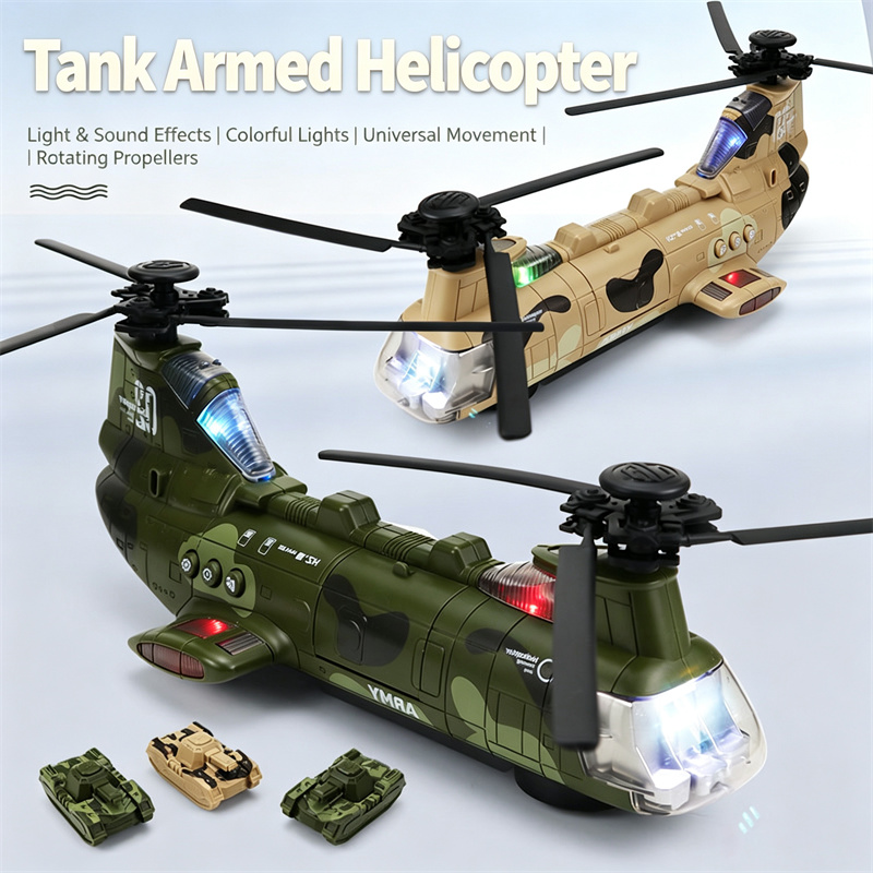 Model Airplane Plastic - Electric Armed Helicopter Universal Wheels Airplane