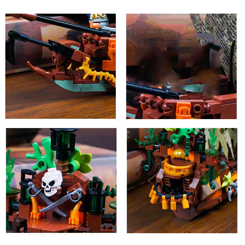Creative MOC Pirate Boat Ship  - đánh giá và giá Lego Set Technic