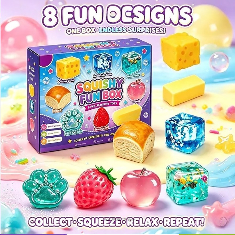 Needoh 8Pcs Mystery Squishies  - đánh giá và giá Mystery Box Blind Bag